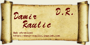 Damir Raulić vizit kartica